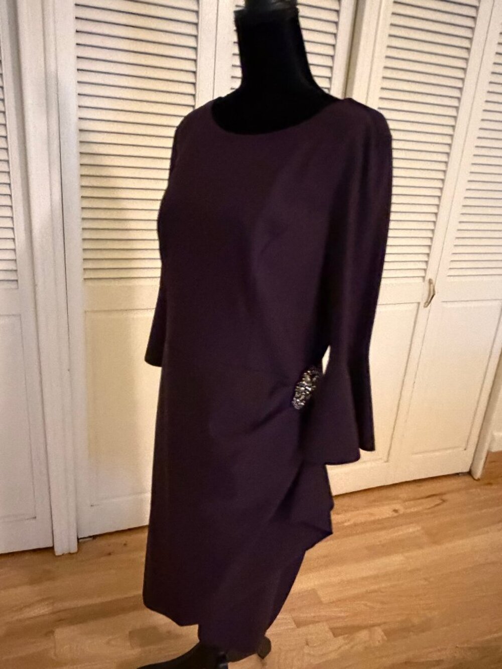 Alex Evenings Size 14 Dress in wine